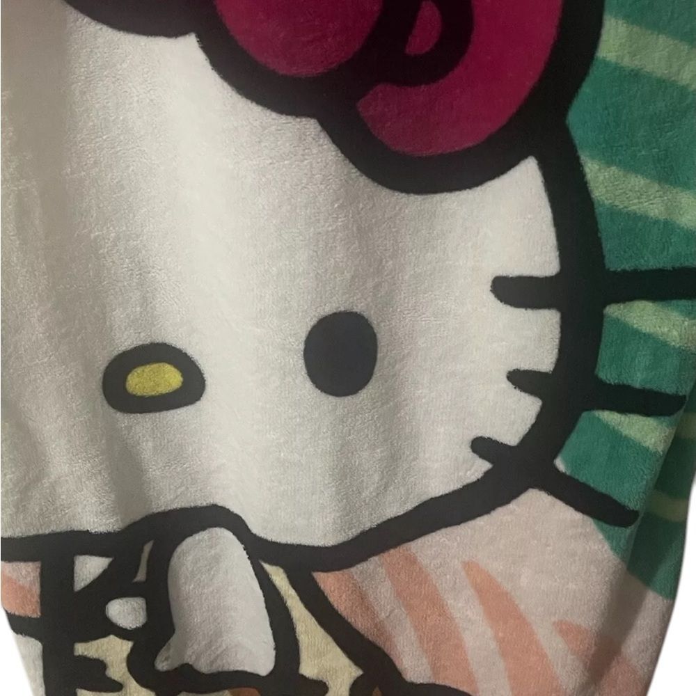 Sanrio 2024 Hello Kitty Cat Tropical Blanket Soft Throw 60x40 RARE - Picture 16 of 16